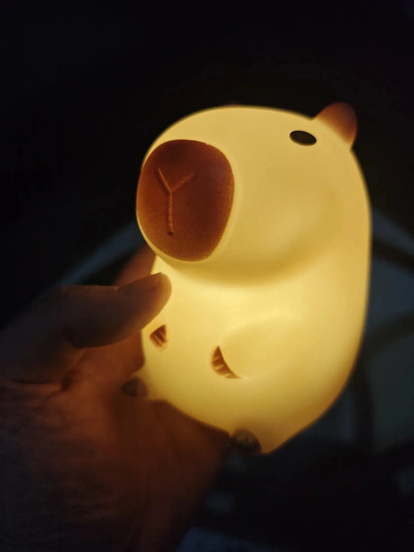 Cute Capybara Night Light Silicone Bedside Lamp