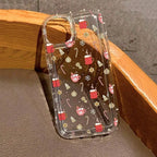 Christmas Clear Case for iPhone 16 15 14 13 12 11 Pro Max