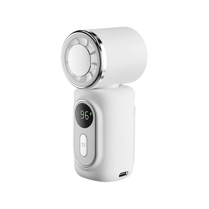 Portable Ice Cooling Fan UK 3000mAh 5-Speed USB Rechargeable