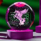 Unicorn 3D Crystal Ball Lamp LED Decorative Gift