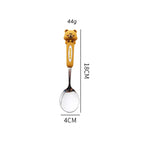 Cute Animal Stainless Steel Spoon – Panda Rabbit Bear Coffee Dessert Spoon