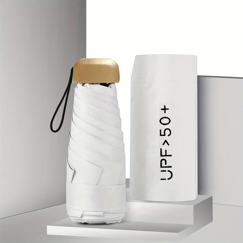 Buy Ultra Light Mini 5-Fold UV Sun Umbrella Pocket Capsule