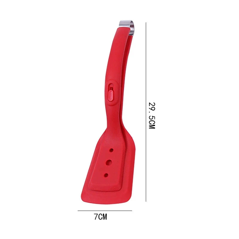 Silicone Kitchen Tongs UK Non-Stick Cooking Turner & BBQ Tool