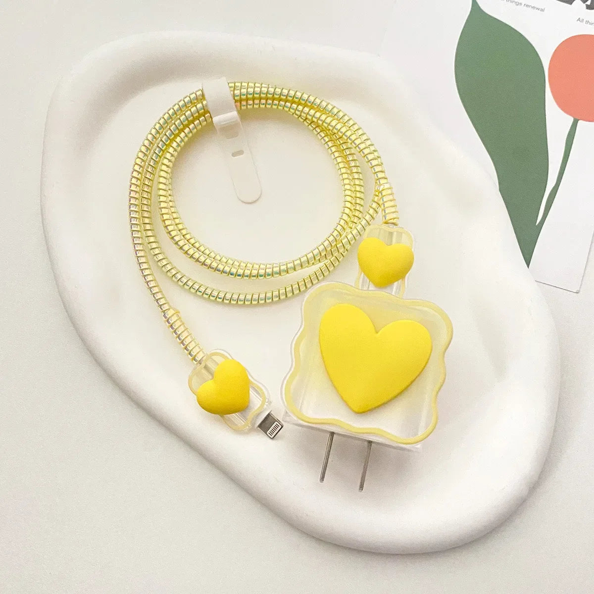 3D Love Heart Charger Protector for iPhone 18W/20W
