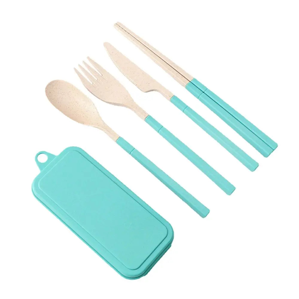 Eco-Friendly Wheat Straw Lunch Box Portable Compartment Food Storage Box