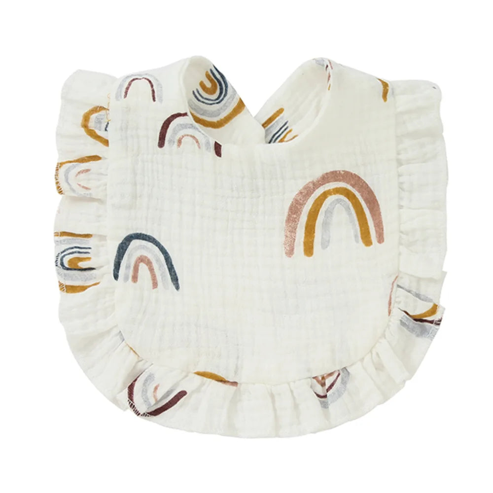 INS Style Baby Cotton Bibs Waterproof Drool Scarf Feeding Bib