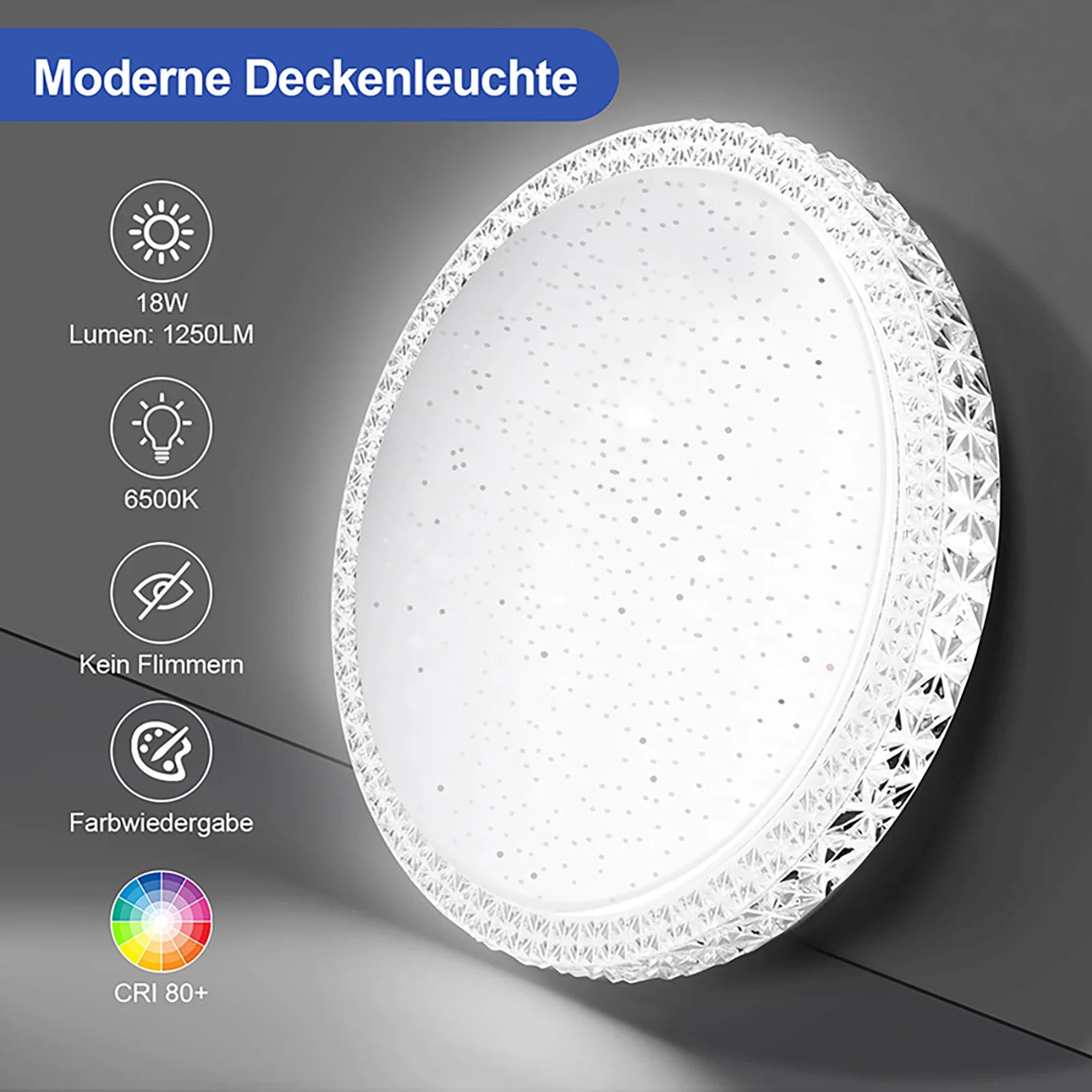 Modern Star-Shaped Acrylic LED Ceiling Light