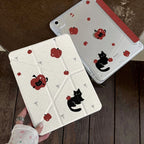 Cute Black Cat iPad Case 7 8 9 10th A16 Air 11 13 Pro 12.9 Cover