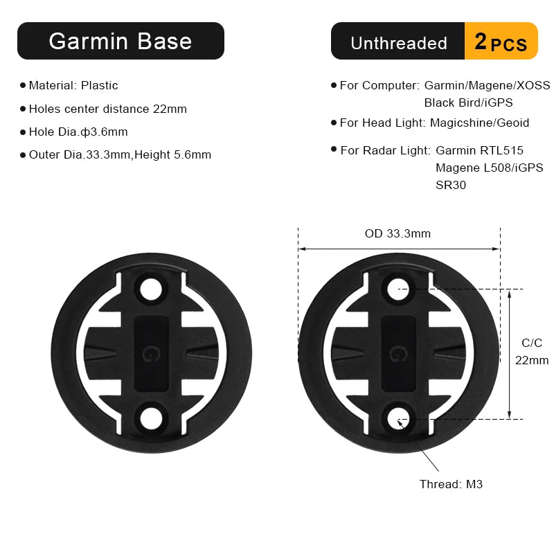 Universal Bike Computer Mount Base GPS Bicycle Bracket Holder