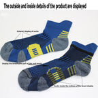 Fitness Sport Socks Non-Slip Cushioned Quick Dry Running Socks 3 Pairs