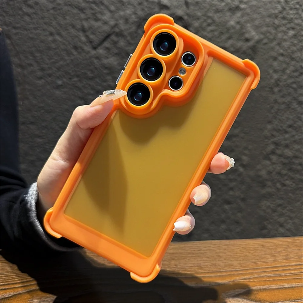 Shockproof Bumper Matte Case for Samsung S24 S25 S26 Ultra Plus Cover