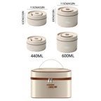304 Stainless Steel Insulated Lunch Box Double Layer Sealed Food Container with Bag