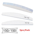 5Pcs Nail File Set Professional Grit Manicure Buffer Kit