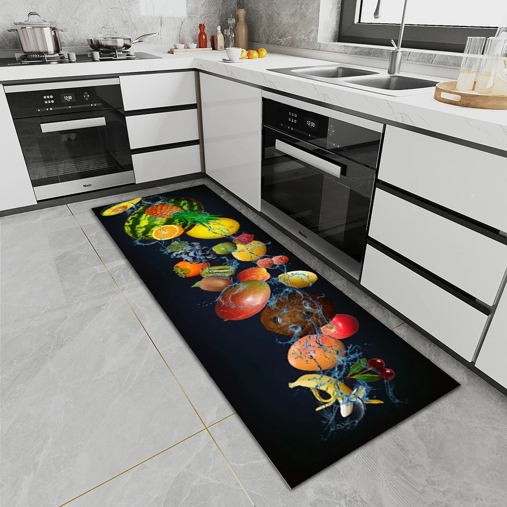 High-End Kitchen Rug Waterproof Non-Slip Washable Entrance Doormat