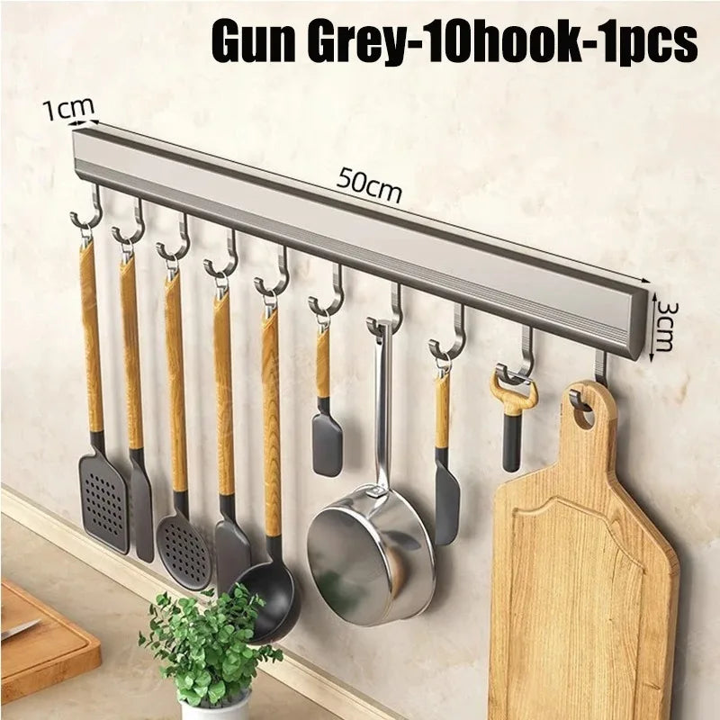 Kitchen Hook Rack Space Saving Organizer