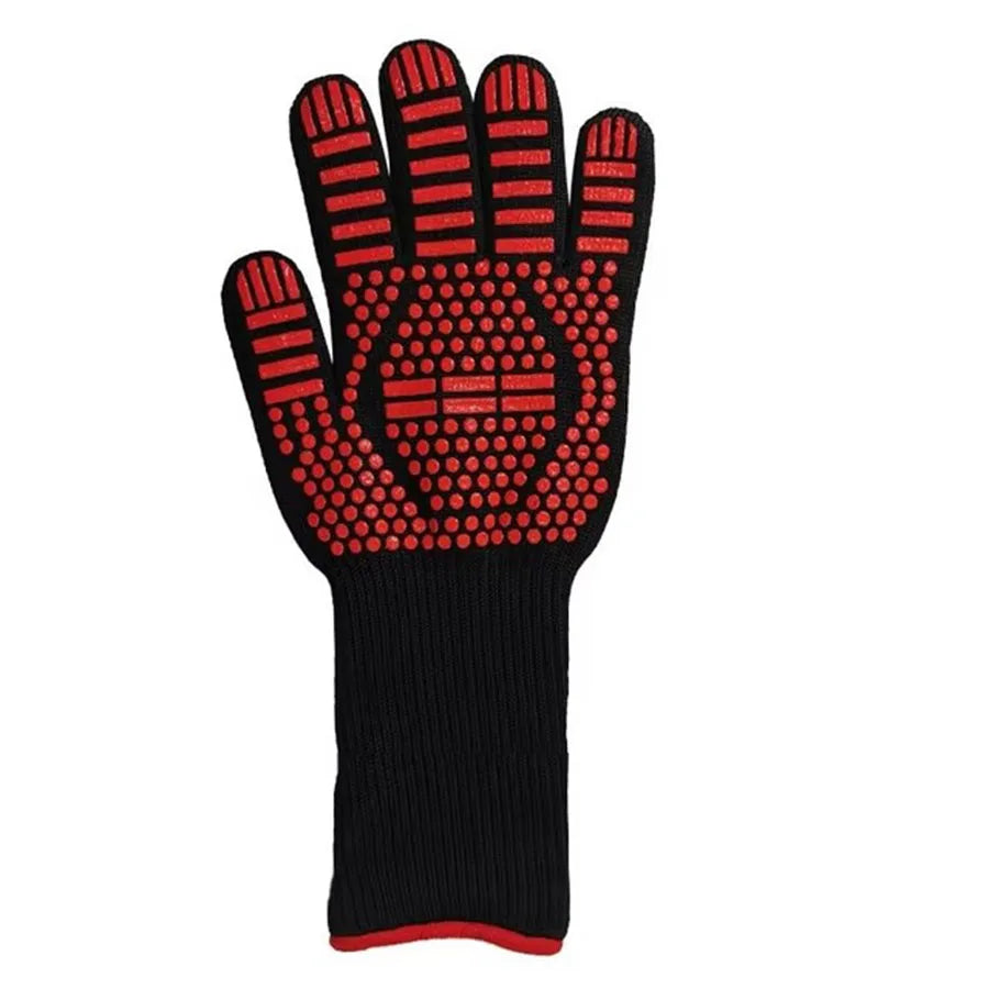 800°C Heat Resistant BBQ Gloves – Fireproof Oven & Grilling Mitts