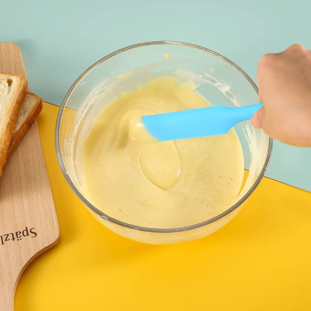 Food Grade Silicone Cake Scraper Heat Resistant Long Baking Spatula Tool