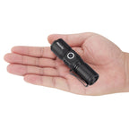 Zoom LED Mini Flashlight Type-C Rechargeable Pocket Torch