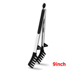 LMETJMA Silicone Kitchen Tongs Non-Stick BBQ, Steak & Pasta Serving Tool