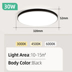 Ultra Thin LED Ceiling Lamp for Bedroom & Living Room