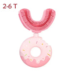 360° U Shape Baby Toothbrush Soft Silicone Infant Teether Brush