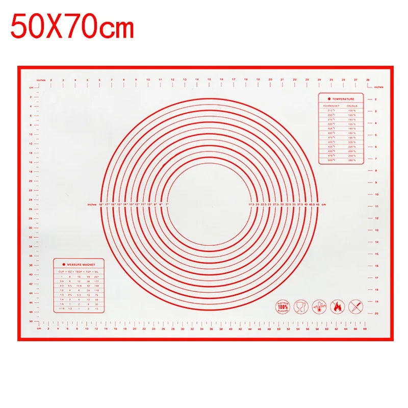 UNTIOR Silicone Baking Mat Non-Stick Dough Kneading & Pizza Rolling Pad