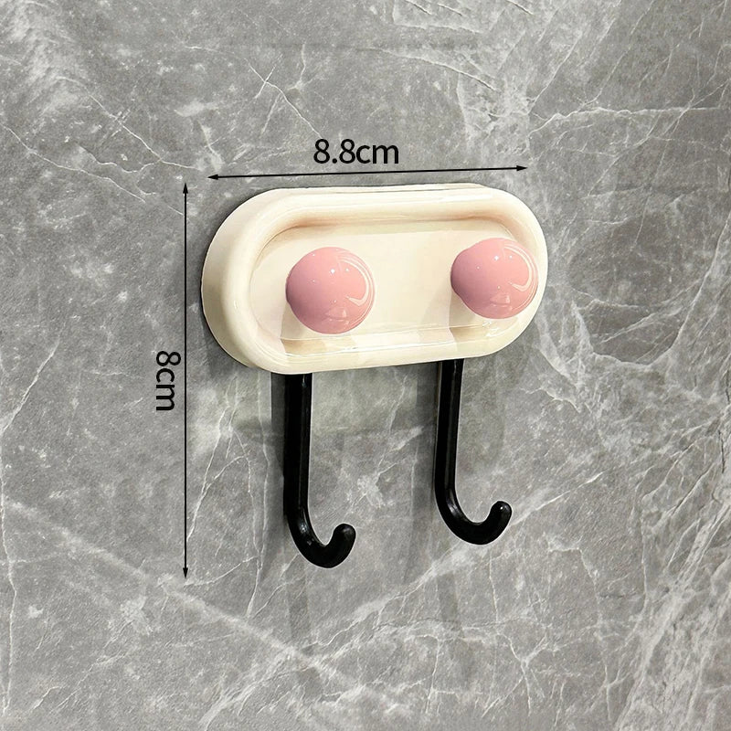Adhesive Wall Hook Durable No-Drill Coat & Bathroom Storage Hook