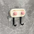 Adhesive Wall Hook Durable No-Drill Coat & Bathroom Storage Hook