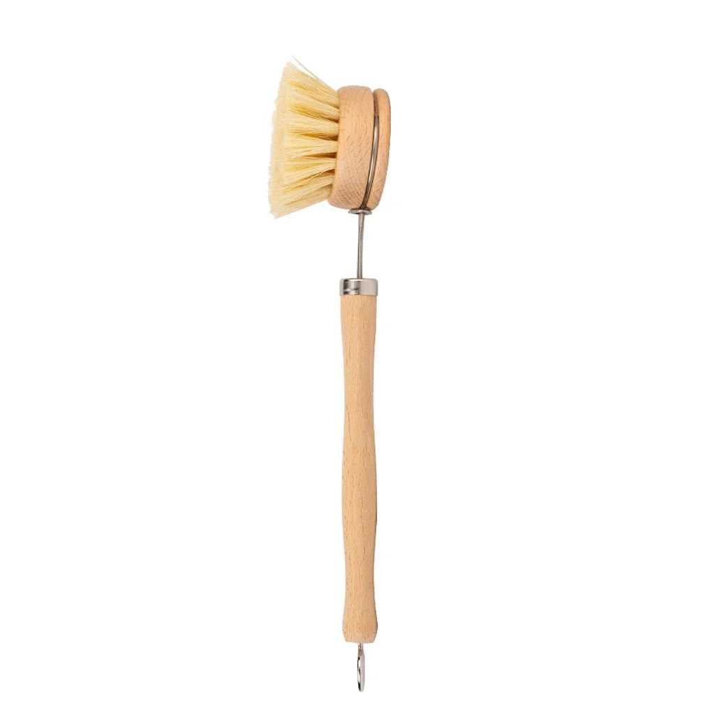 Wooden Dish Brush Long Handle Pot Cleaning Brush