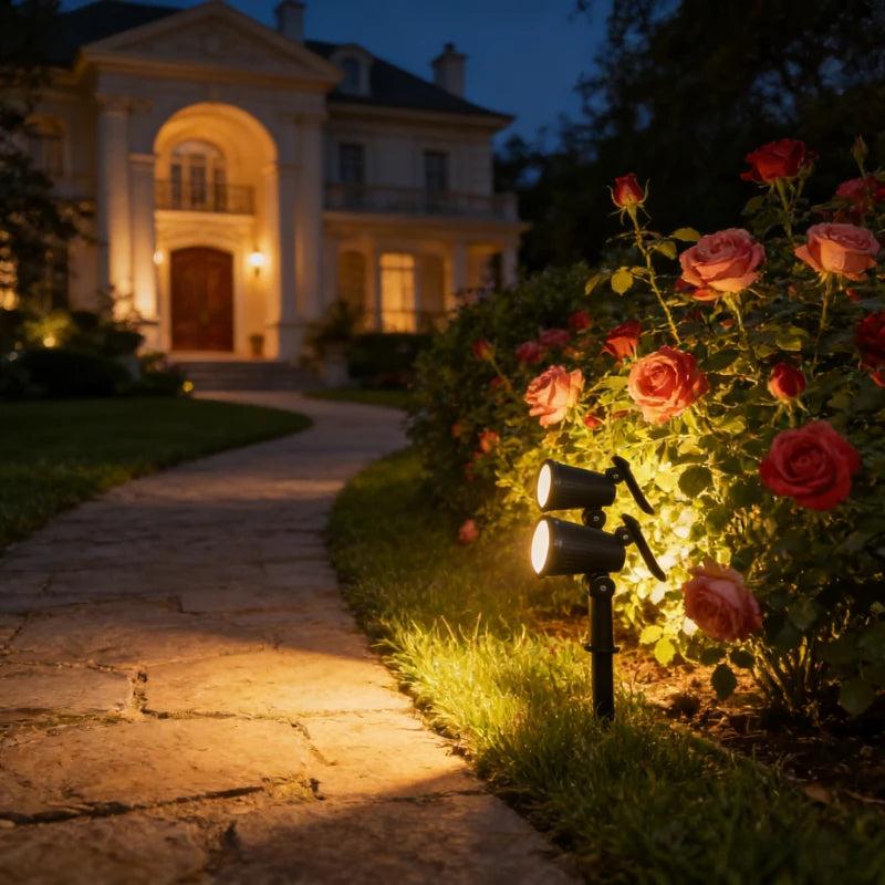 9 LED Solar Spotlight Waterproof Garden Light Secondary image