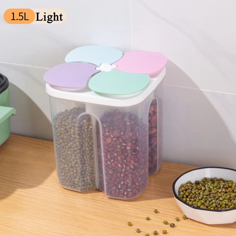 4-Grid Airtight Food Storage Container