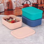 YONG HAO Silicone Bento Box BPA-Free Leakproof Microwave Lunch Container