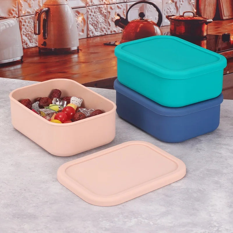 YONG HAO Silicone Bento Box BPA-Free Leakproof Microwave Lunch Container Main image