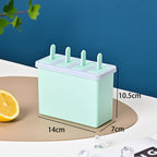 Food Grade Silicone Ice Cream Mold with Lid – BPA Free Popsicle Maker Kit