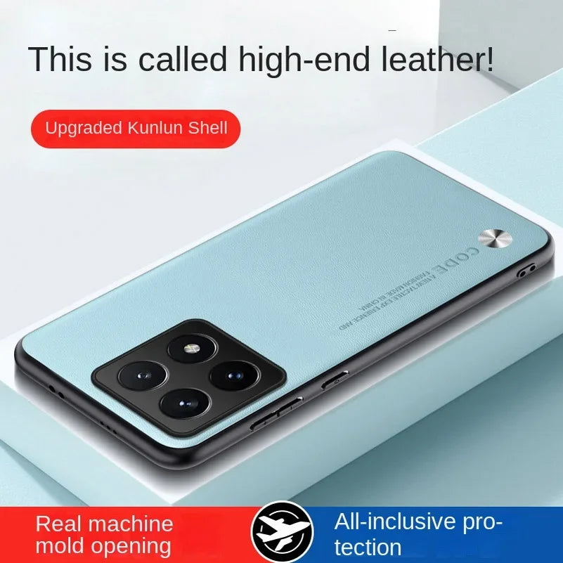 PU Leather Soft Matte Case for Xiaomi 13T 14T 15T 17T Ultra Pro Cover