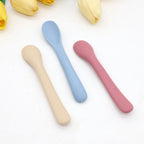 3PCS Baby Silicone Soft Spoon Set for Infant Feeding