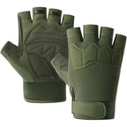 Fingerless Tactical Gloves Padded Breathable MTB Climbing Gloves