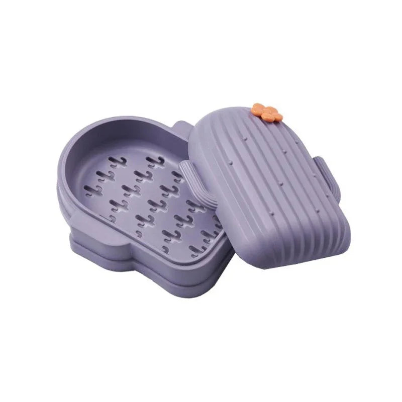 Cartoon Soap Box – Waterproof Travel Portable Soap Holder with Drain Design