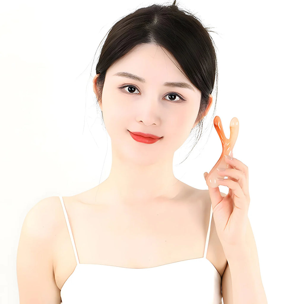 Y-Shape Guasha Face Massage Tool UK Nose & Face Lifting Massager
