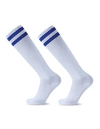 Striped Football Socks Men, Women & Kids Over Knee Soccer Rugby Sports