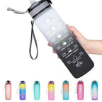1000ml Motivational Sports Water Bottle with Time Marker