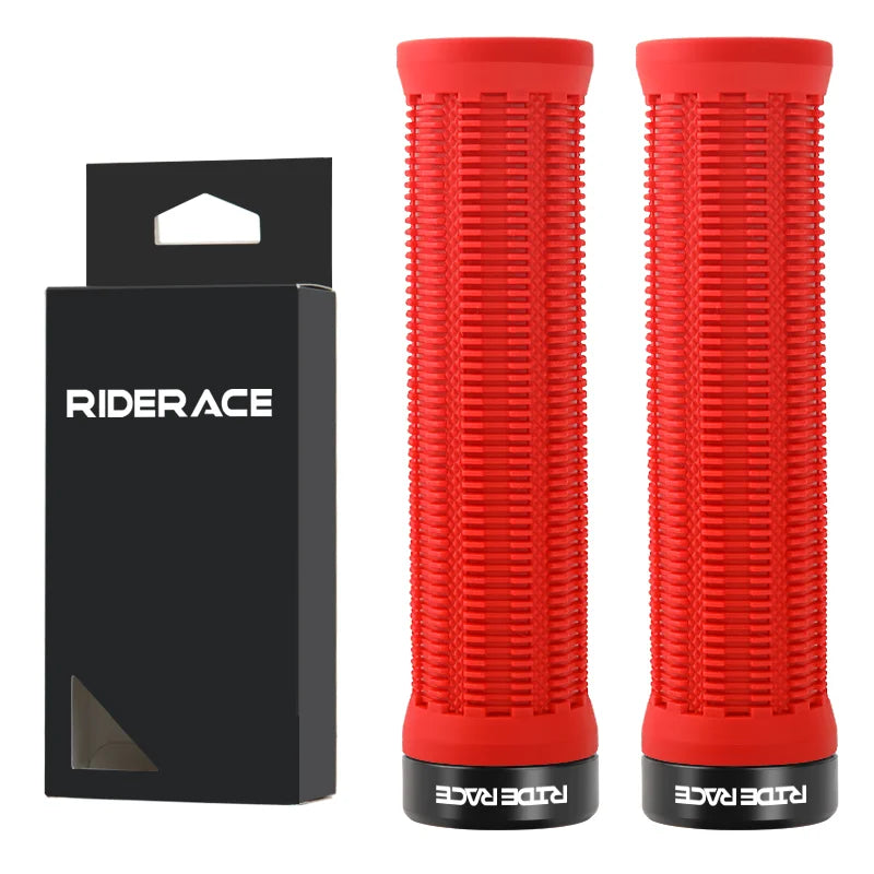 Lock-On MTB Handlebar Grips Ergonomic Anti-Slip Shockproof Rubber