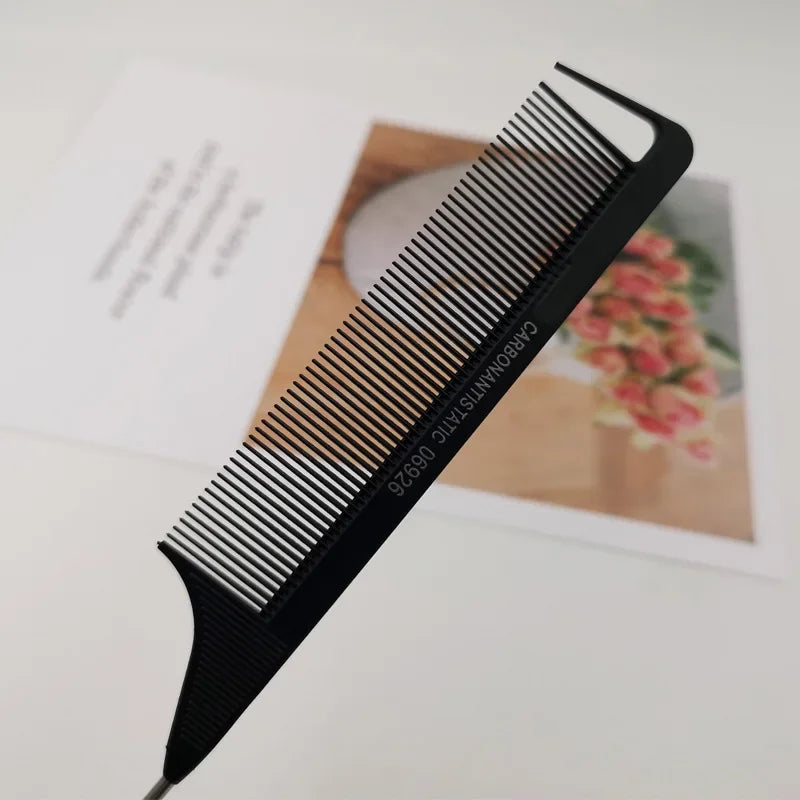 Rat Tail Comb | Fine Tooth Stainless Steel Salon Comb