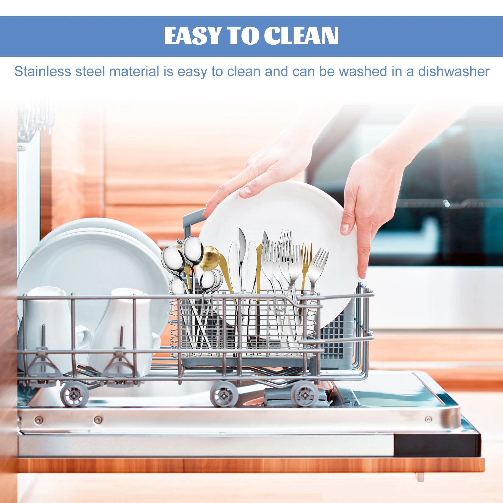 Stainless Steel Utensil Holder Hanging Cutlery Rack