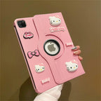 Kawaii Cute Cat Rotatable Case For iPad Air Mini Pro 10th 9th Cover