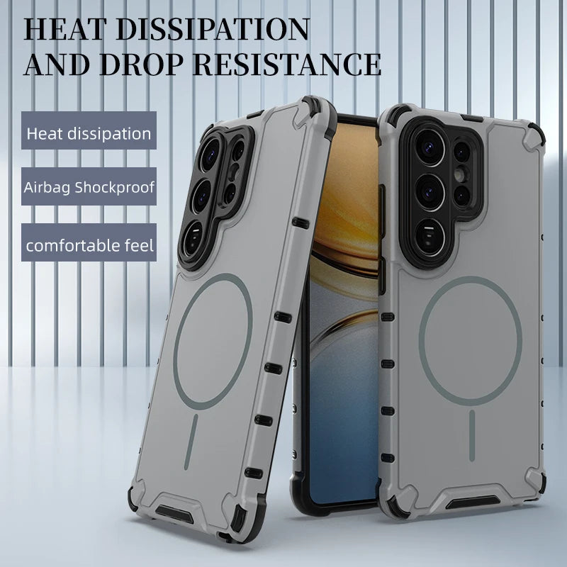 MagSafe Armor Bumper Case for Samsung Galaxy S23 S24 S25 S26