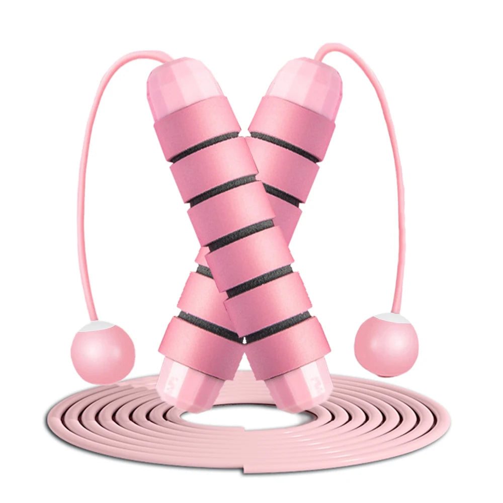 Ball Bearing Speed Jump Rope Foam Handle Tangle-Free Fitness