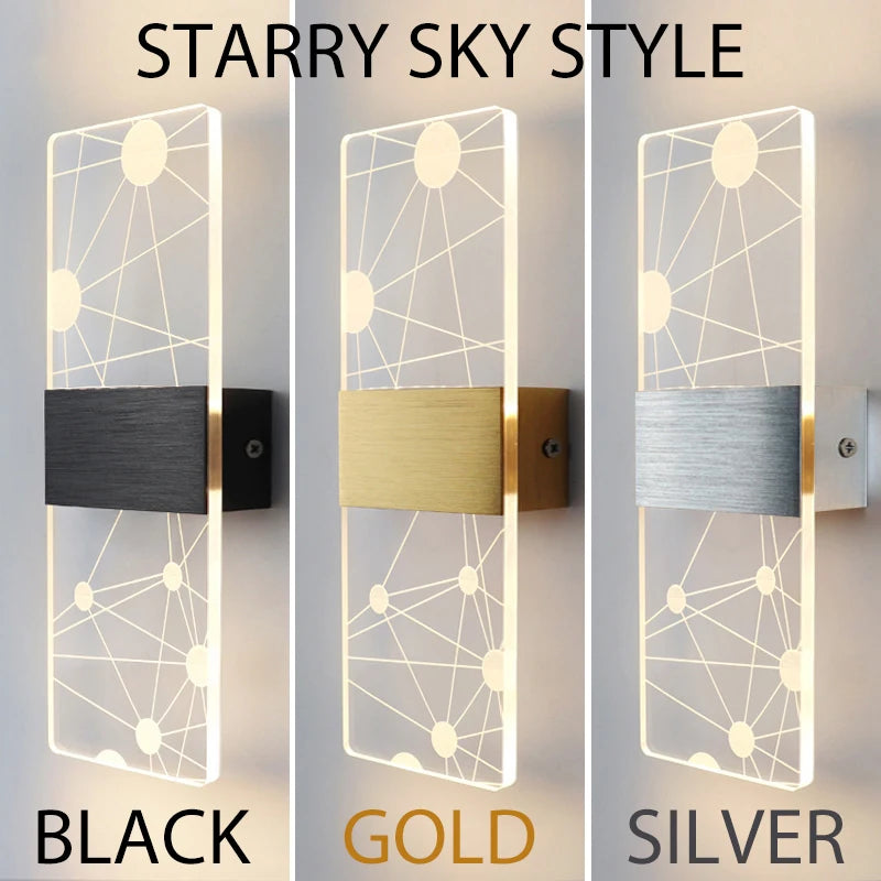 Modern Acrylic LED Wall Lamp Nordic Bedside Light