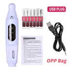 LINMANDA 6 in 1 Electric Nail Drill Kit Portable Manicure File Machine