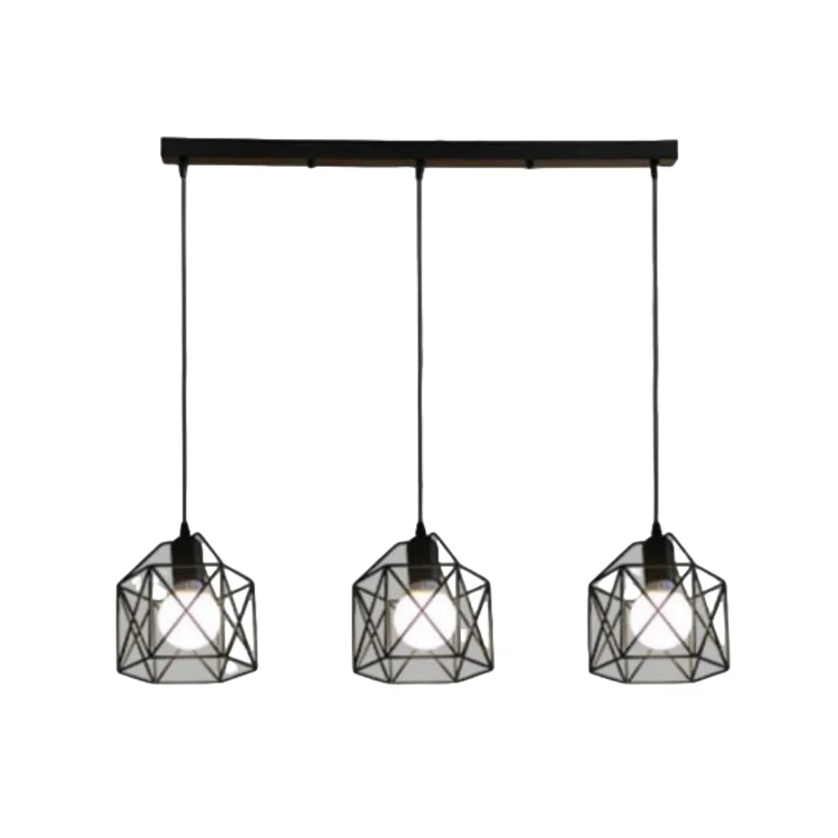 Industrial Pendant Light Black Ceiling Lamp for Kitchen & Bedroom